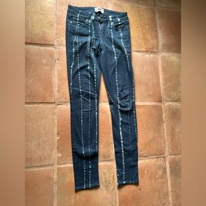 Paige Verdugo ultra skinny bleach design jeans sz 25